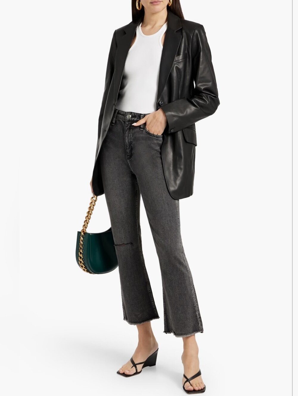 NWT Rag & Bone Casey High Rise Ankle Flare Jeans Size 27
